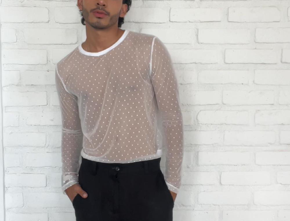 The New Black POLKA MESH ML