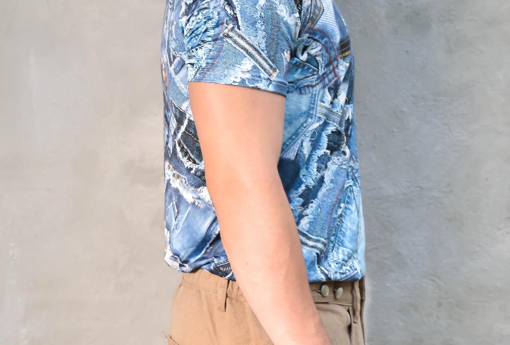 The New Black SLIM FIT PRINT DENIM