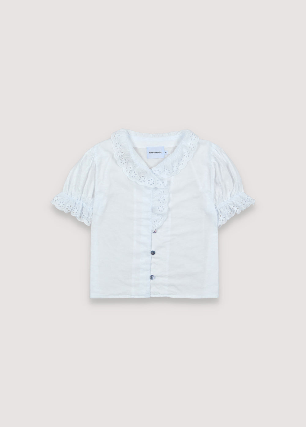 the new society Blusa de Laguna Off White_sampling 6y