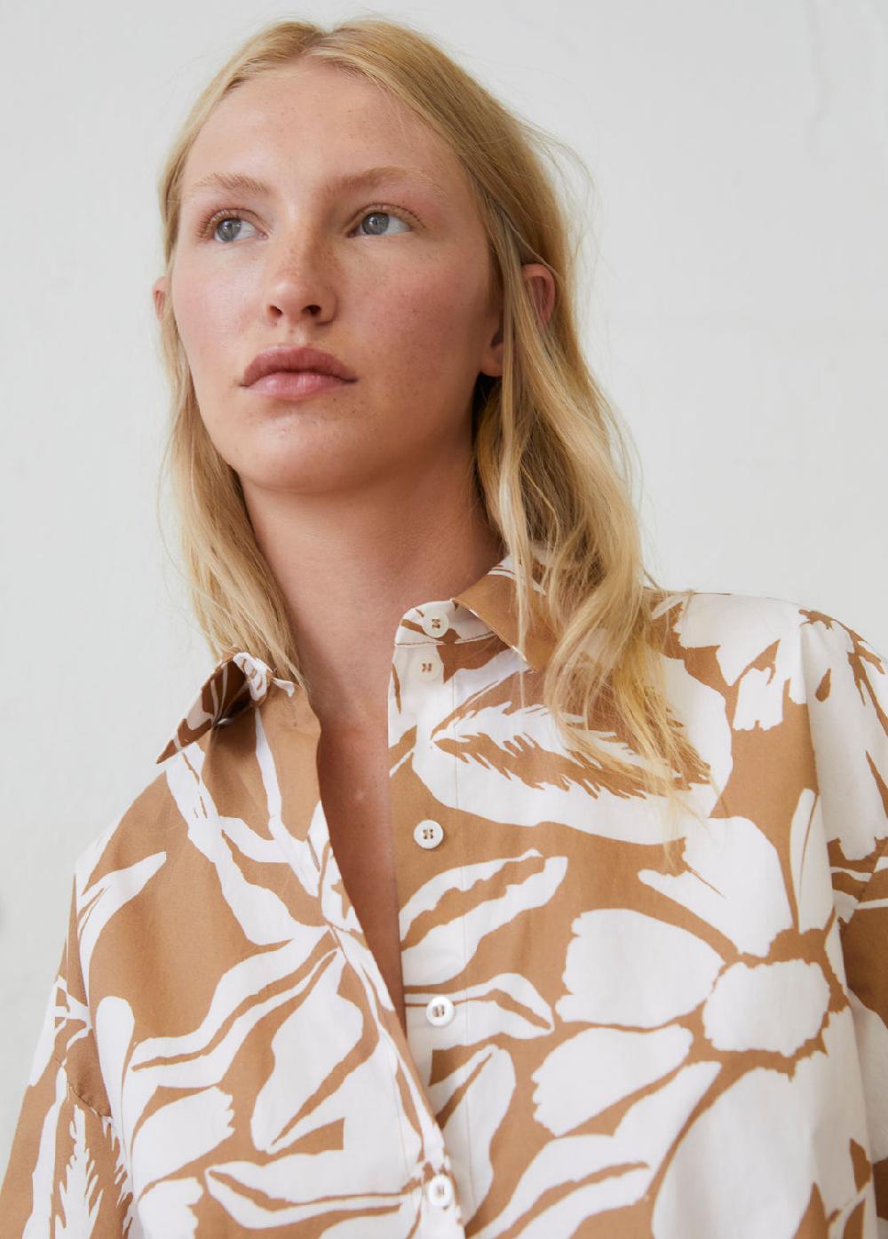 the new society Camisa de la mujer del desierto estampado desierto secoia