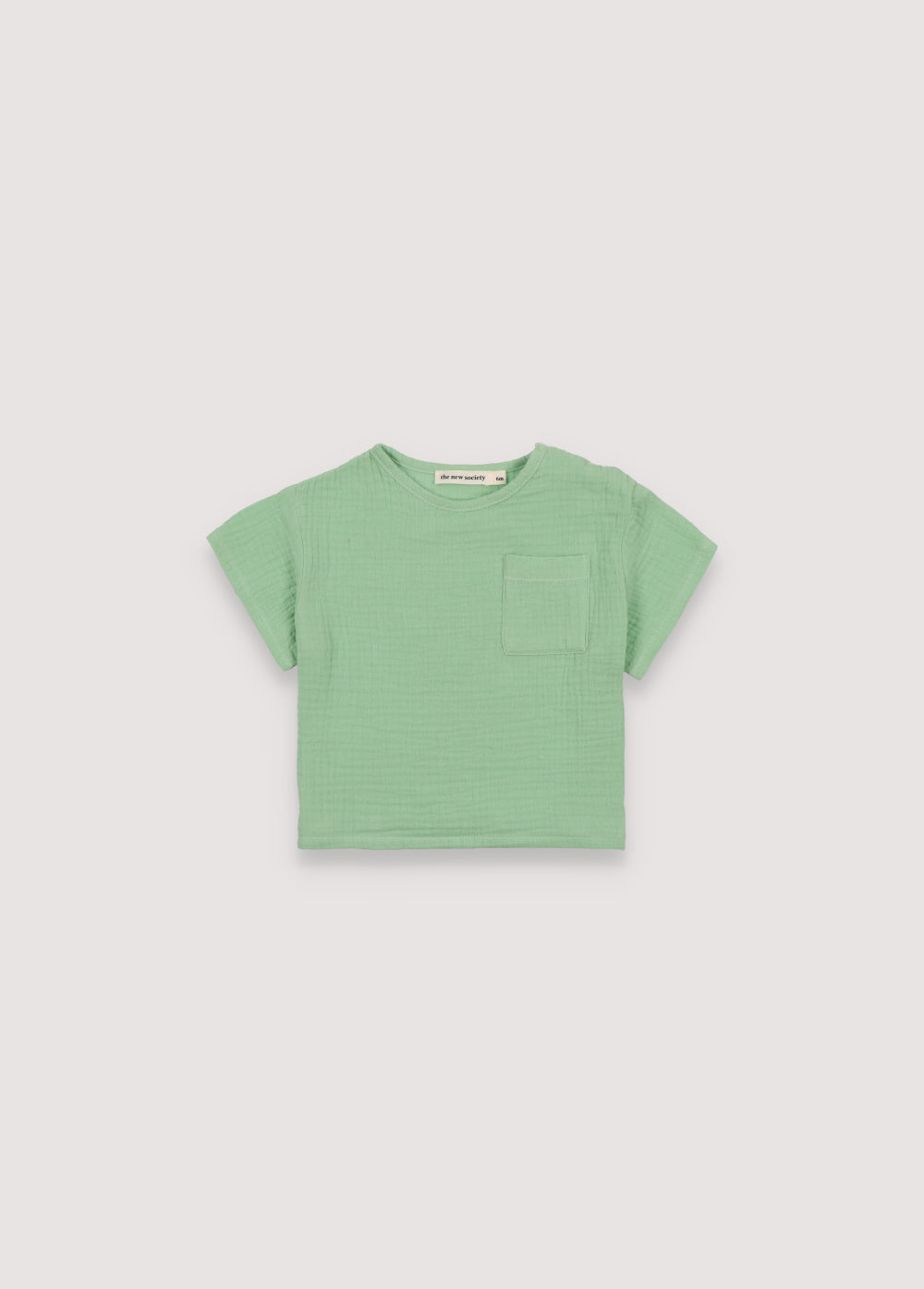 the new society Coachella Baby Tee Matcha Green_sampling 6m