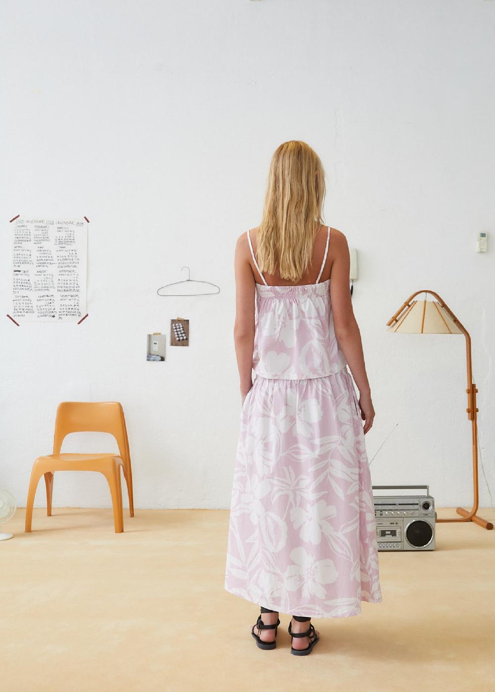 The New Society Falda De La Mujer Del Desierto Lila Del Estampado Del Desierto