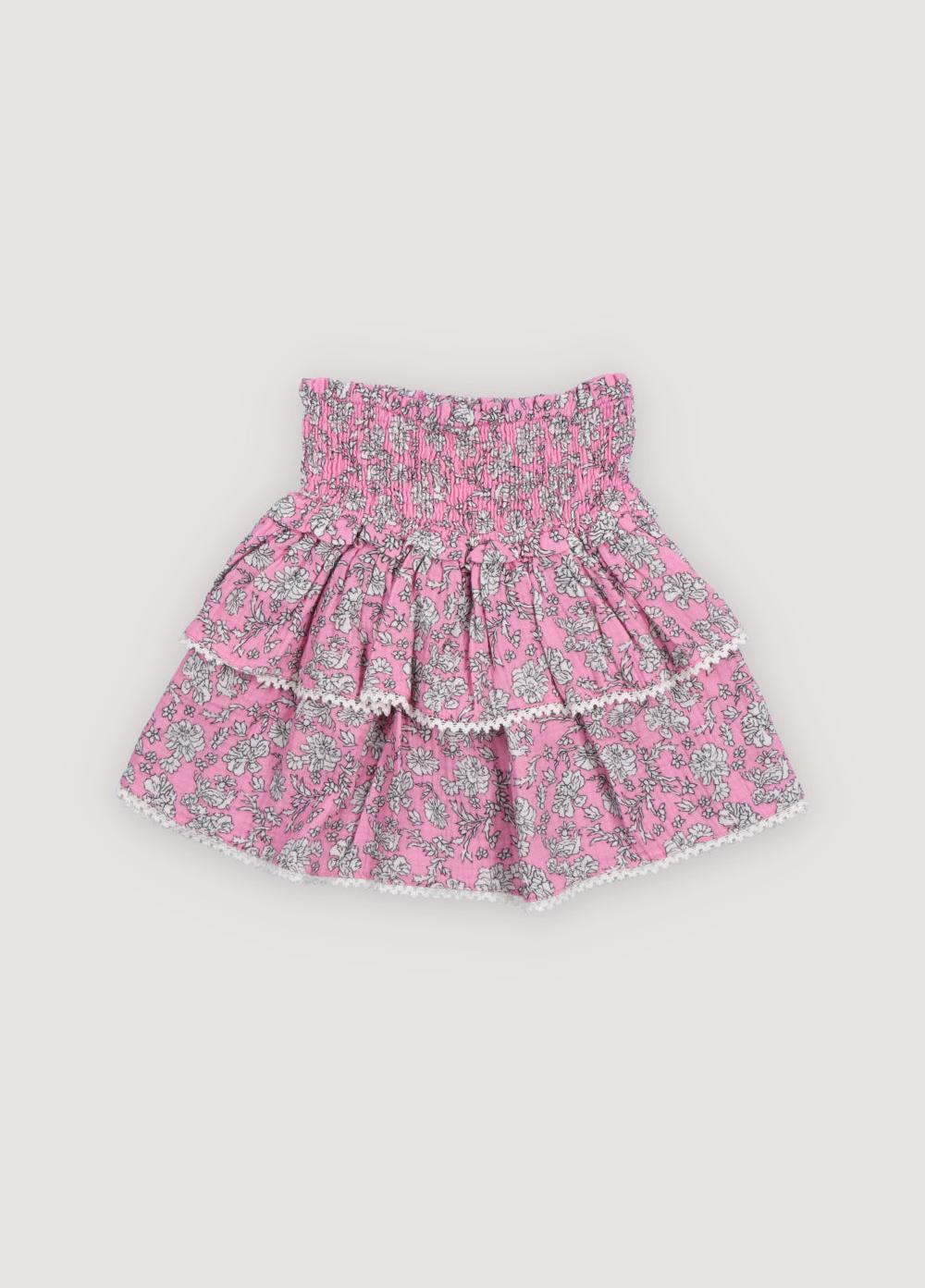 The New Society Melina Skirt Peony Hibiscus Estampado
