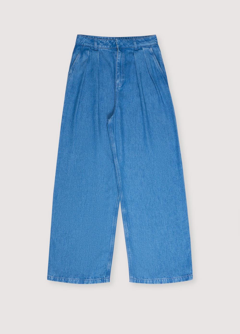 The New Society Micenas Mujer Pant Mid Mid Blue Denim