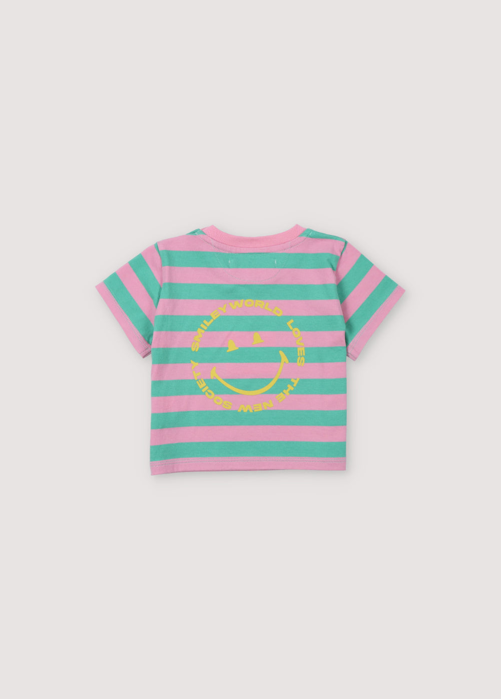 The New Society Smiley Baby Camiseta Rayas Hibiscus