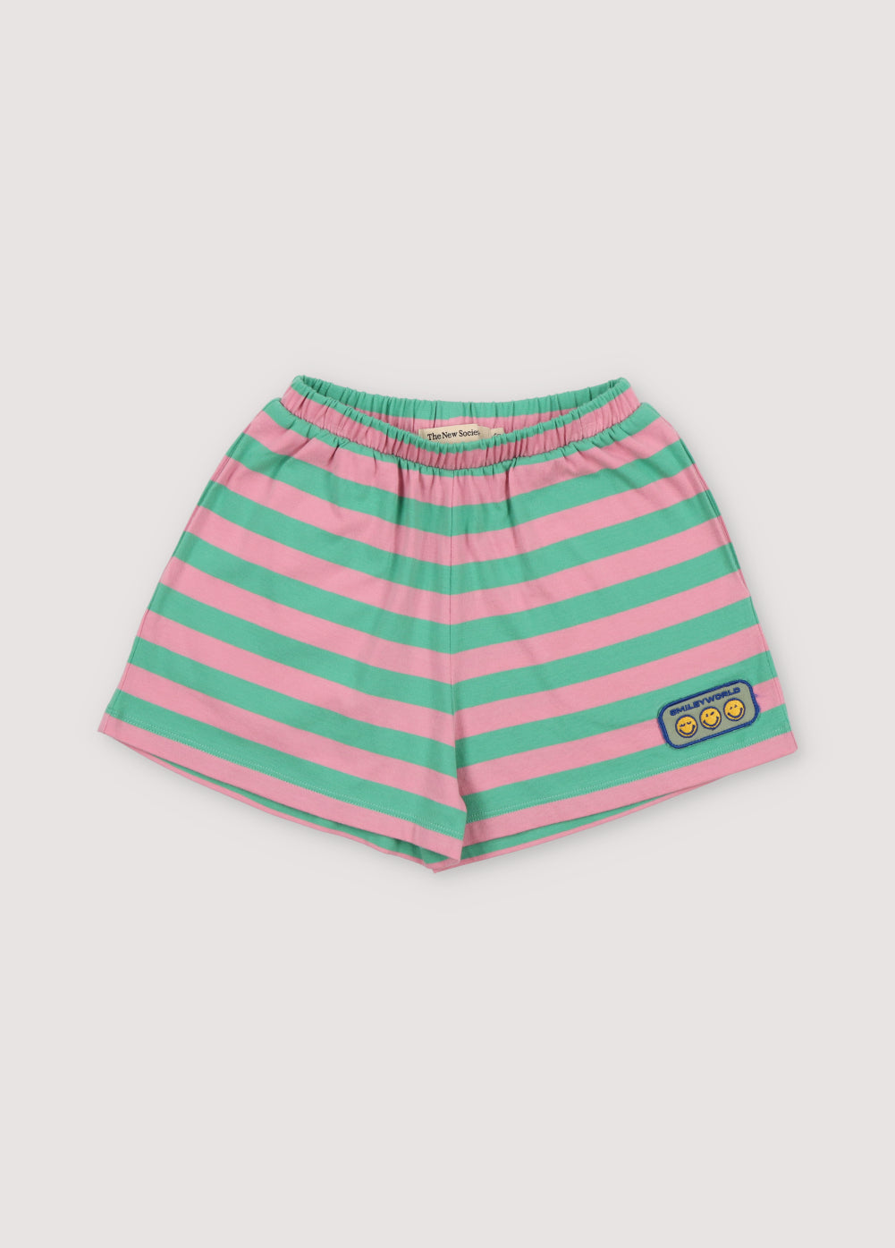 The New Society Smiley Short Stripes Hibiscus Smileyworld®