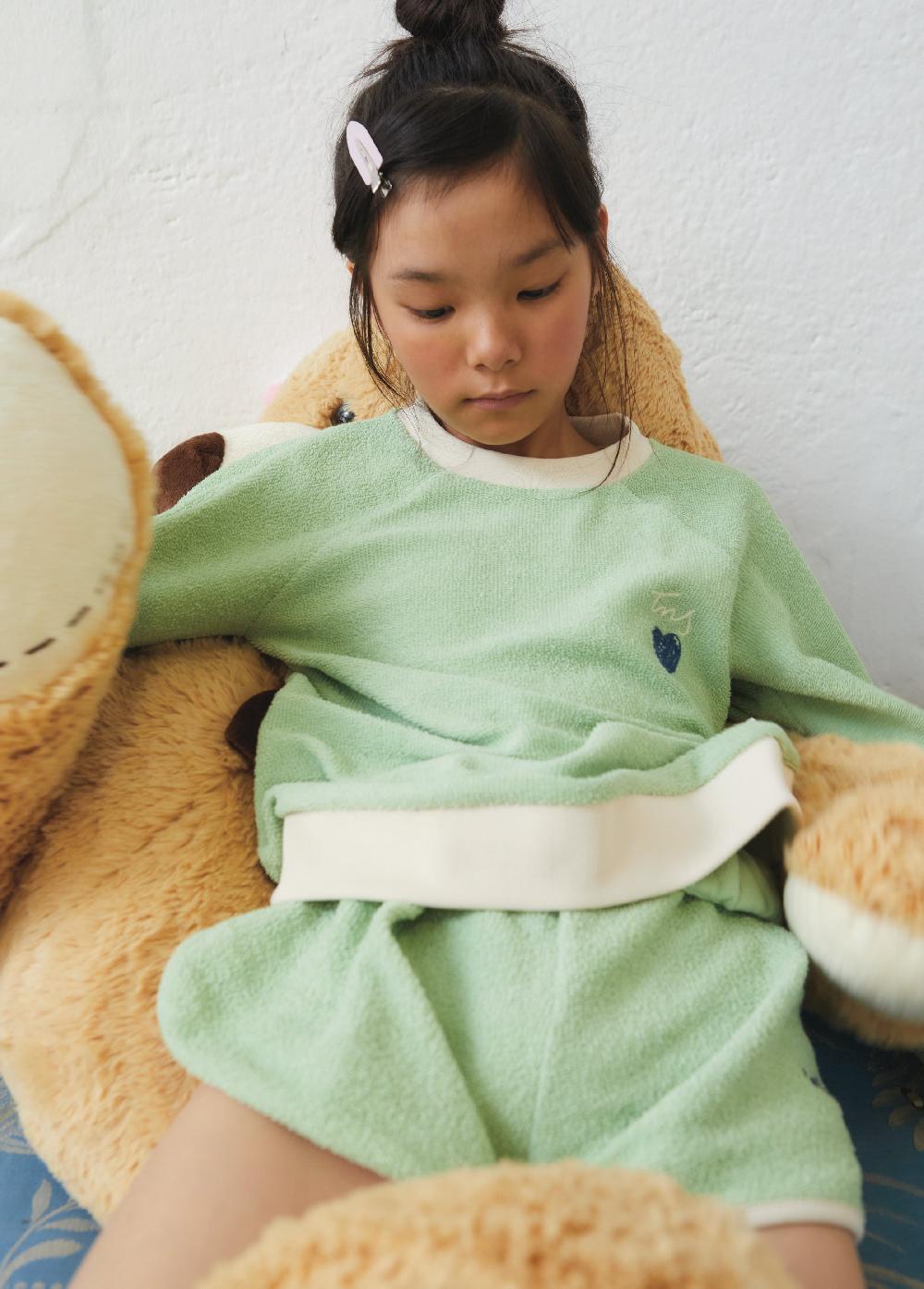 The New Society Compton Short Matcha Green