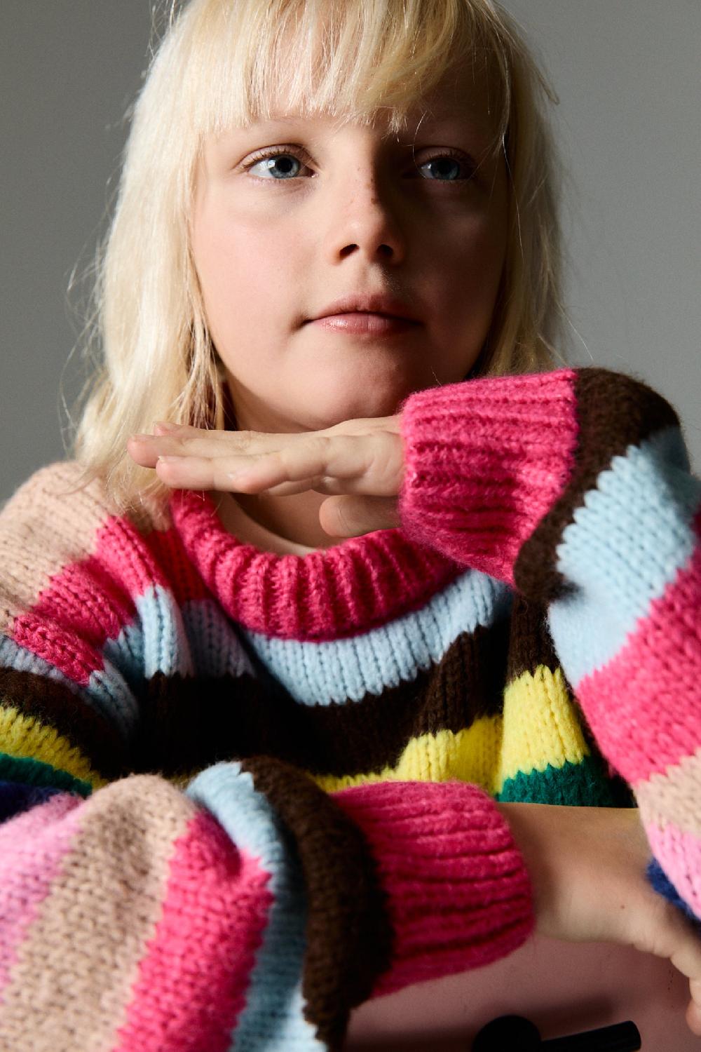the new society Jumper Lund Fucsia Bloom
