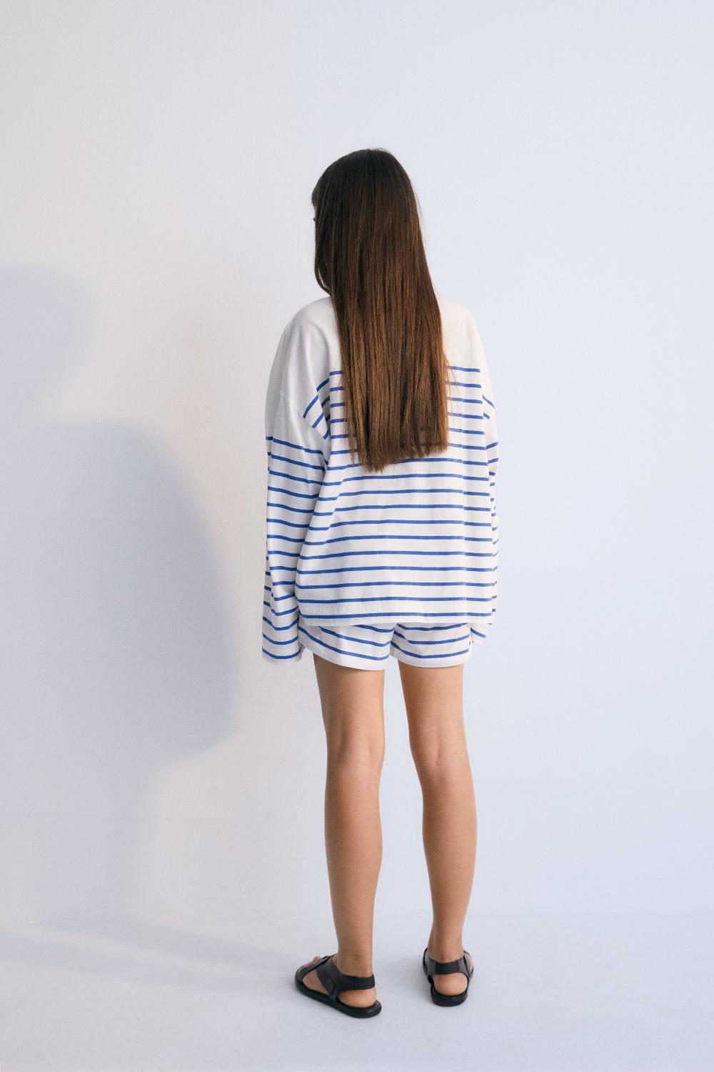 The New Society Komotini Short Cobalto