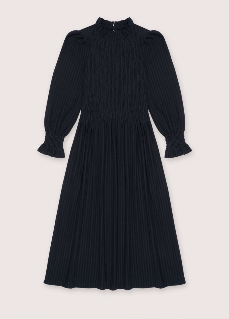 The New Society Marte Woman Dress Grafito Profundo