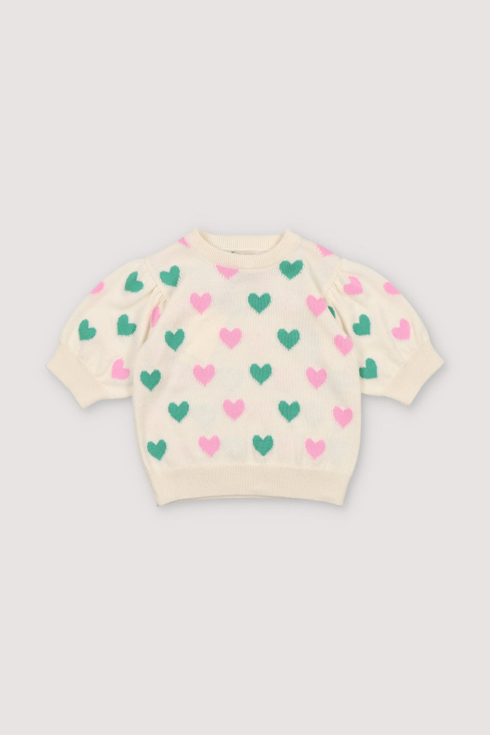 the new society Oia Top Love Motif Multicolor