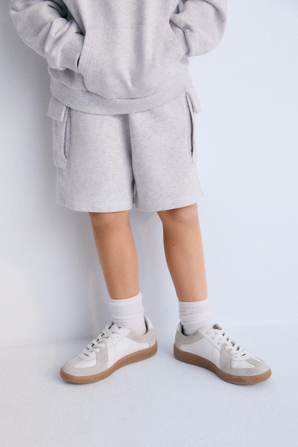 the new society Pylos bermuda gris melange