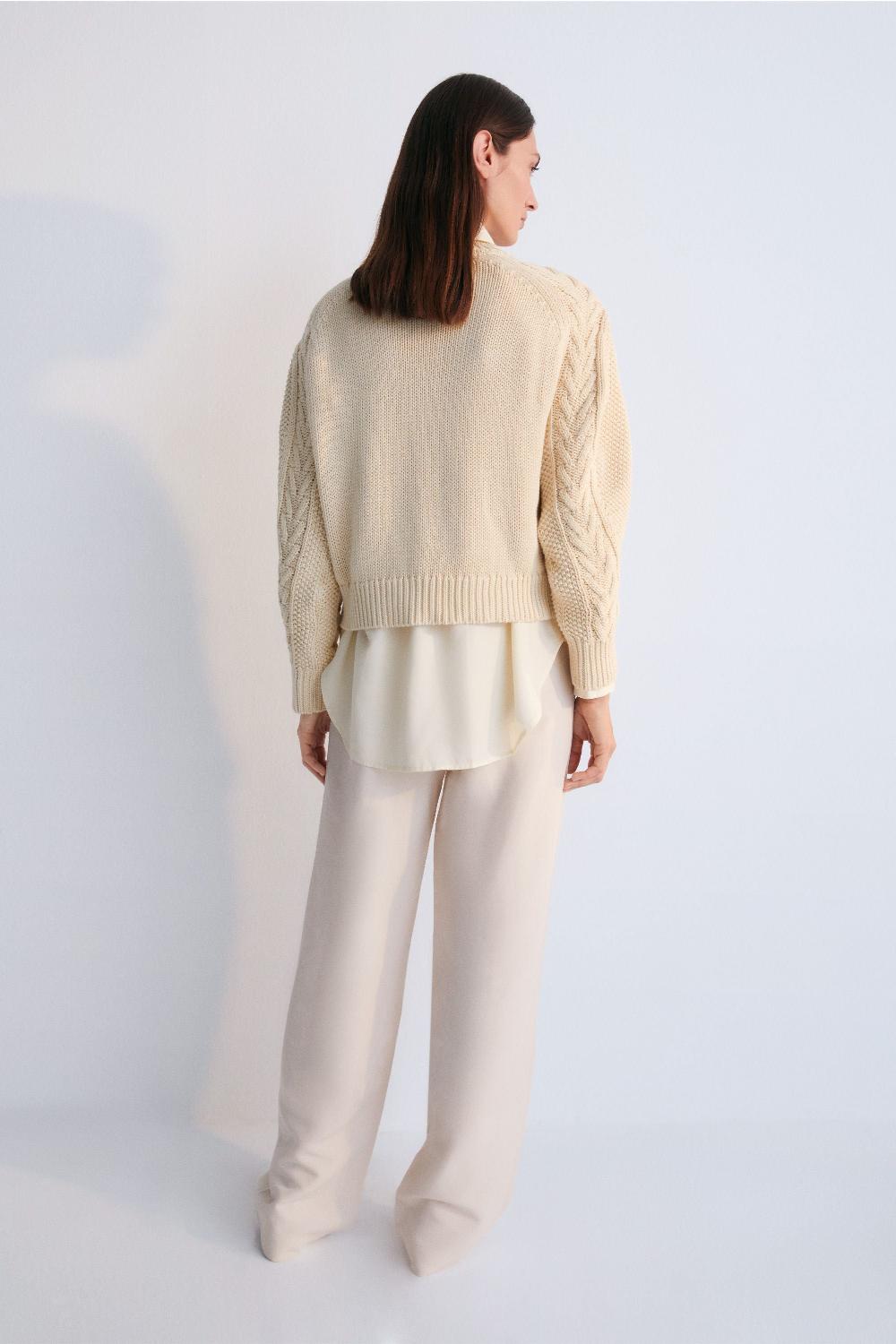 The New Society Quios Woman Jumper Macadamia