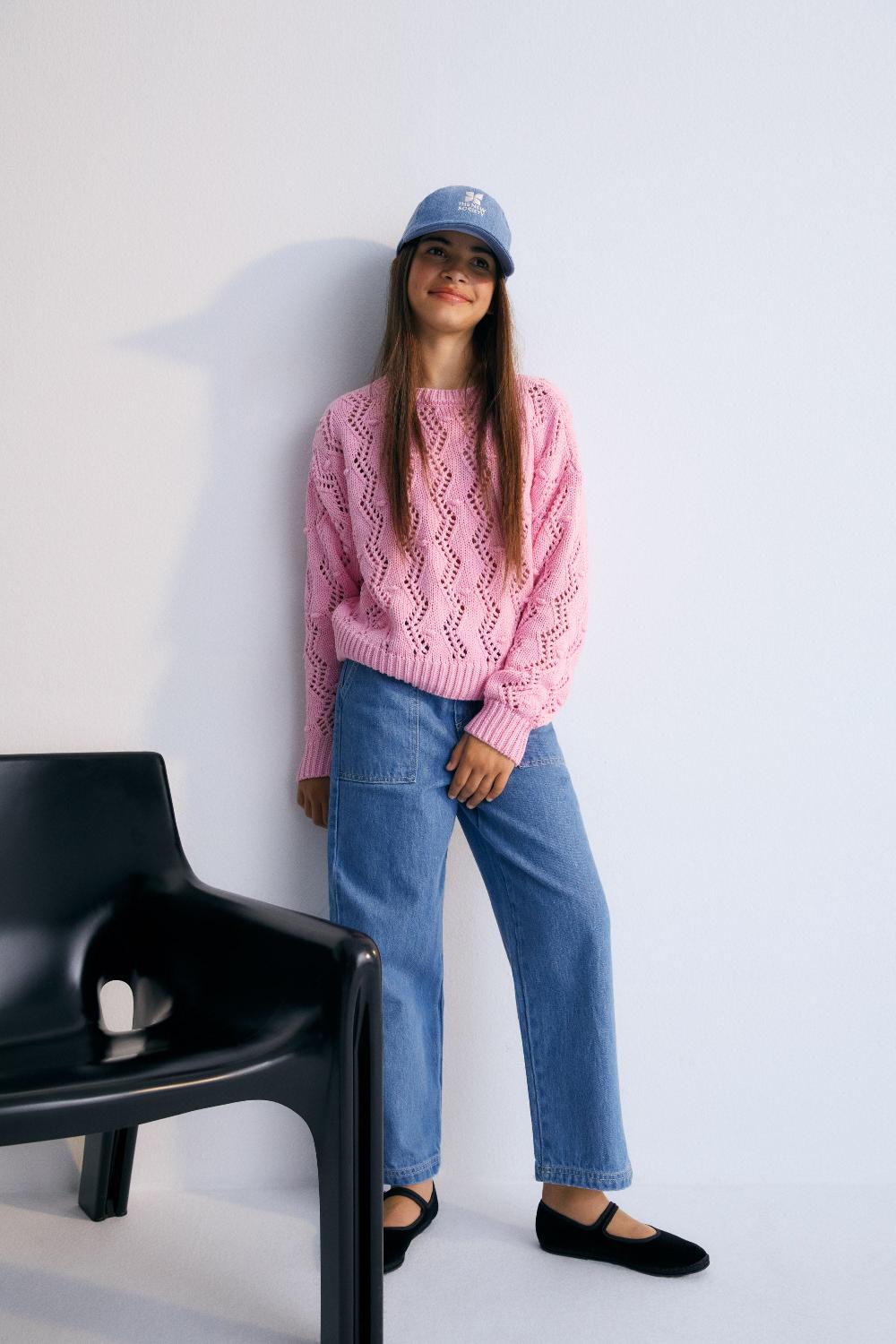 The New Society Sifnos Jumper Hibiscus