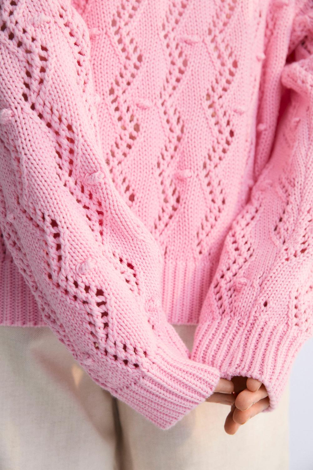 The New Society Sifnos Woman Jumper Hibiscus