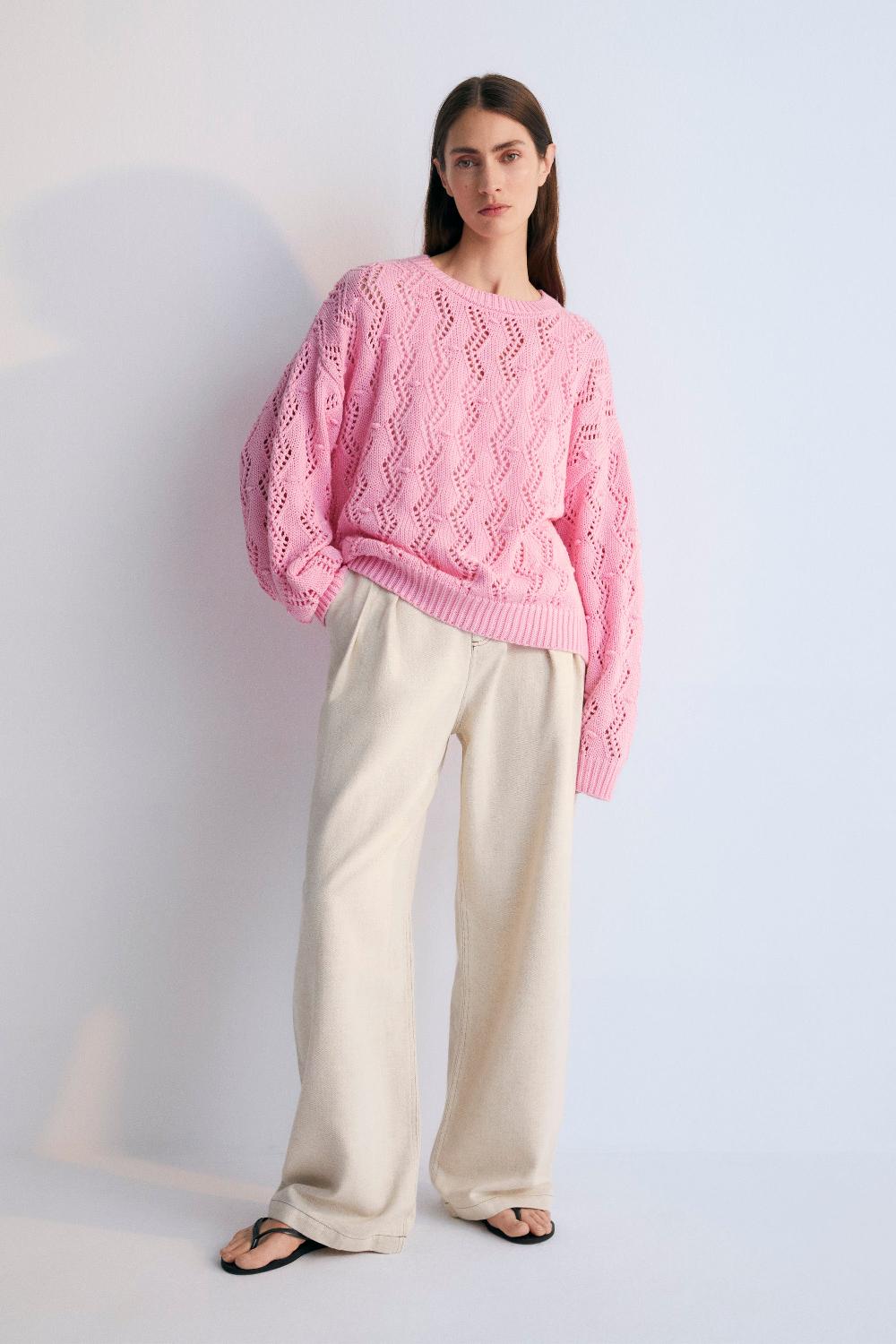 the new society Sifnos Woman Jumper Hibiscus