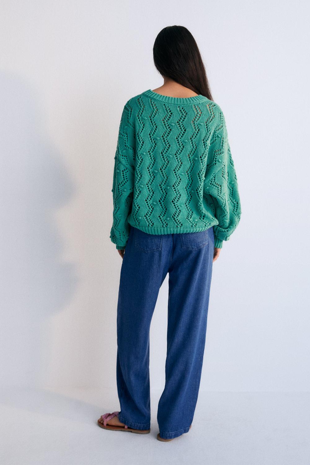 The New Society Sifnos Woman Jumper Jade