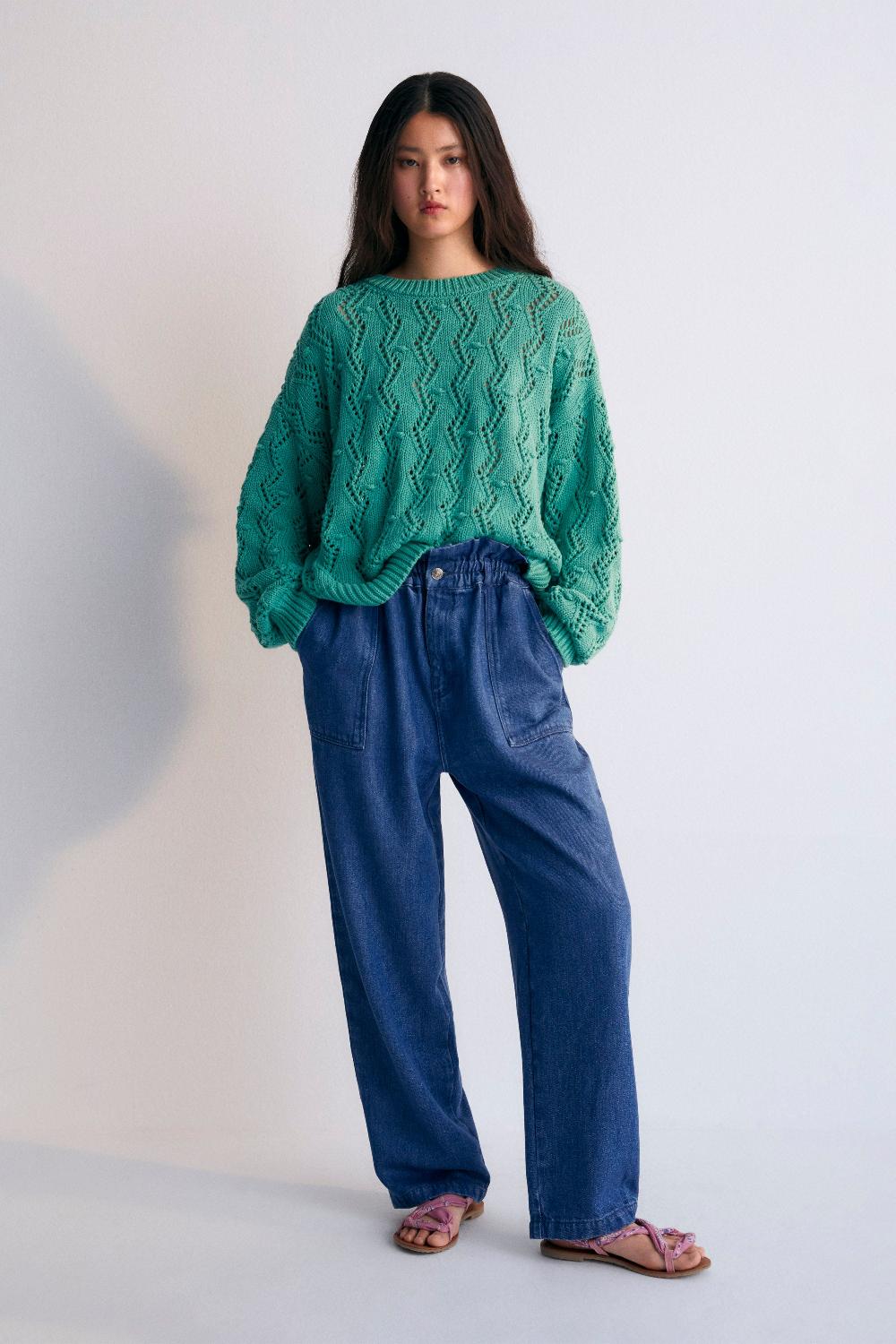 the new society Sifnos Woman Jumper Jade