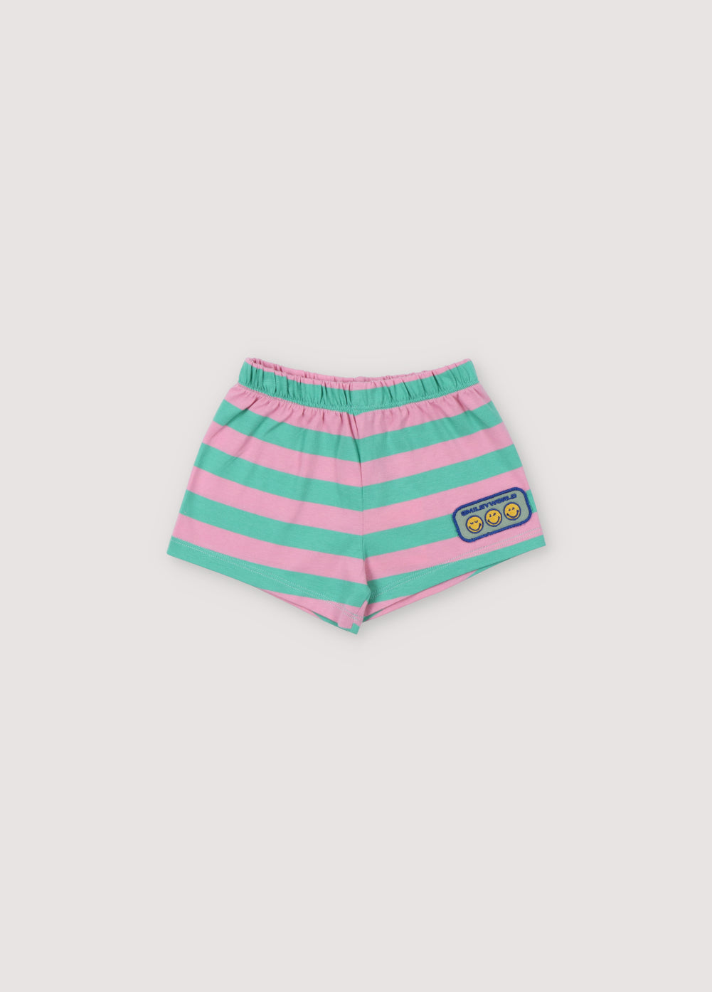 the new society Smiley Baby Short Stripes Hibiscus