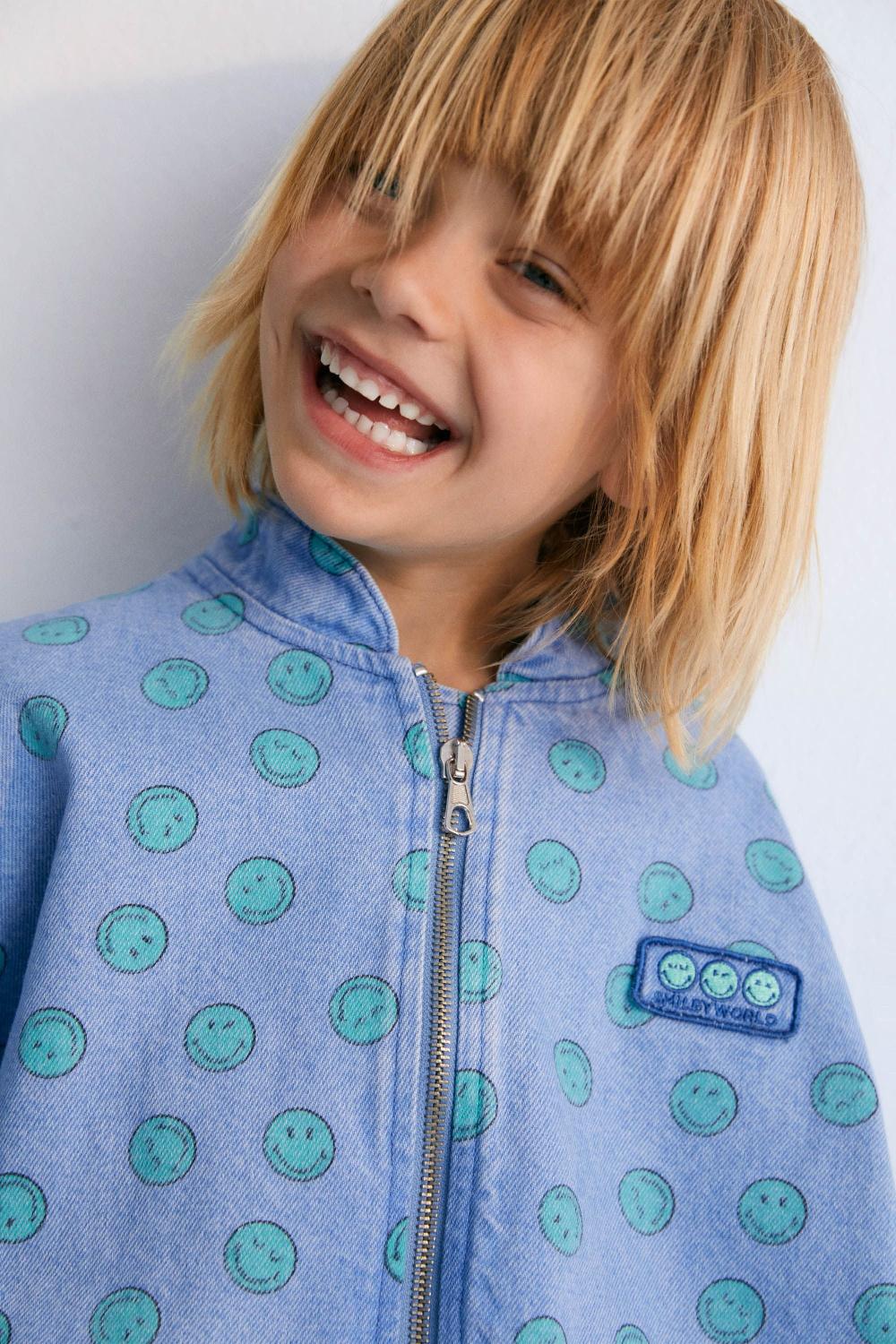 the new society Smiley Denim Bomber SmileyWorld®