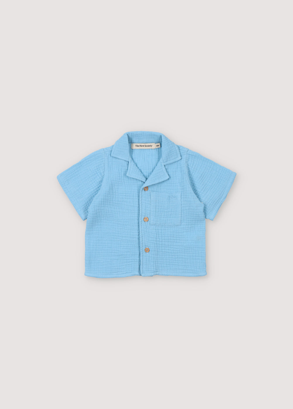 the new society Spyros Baby Shirt Powder Blue