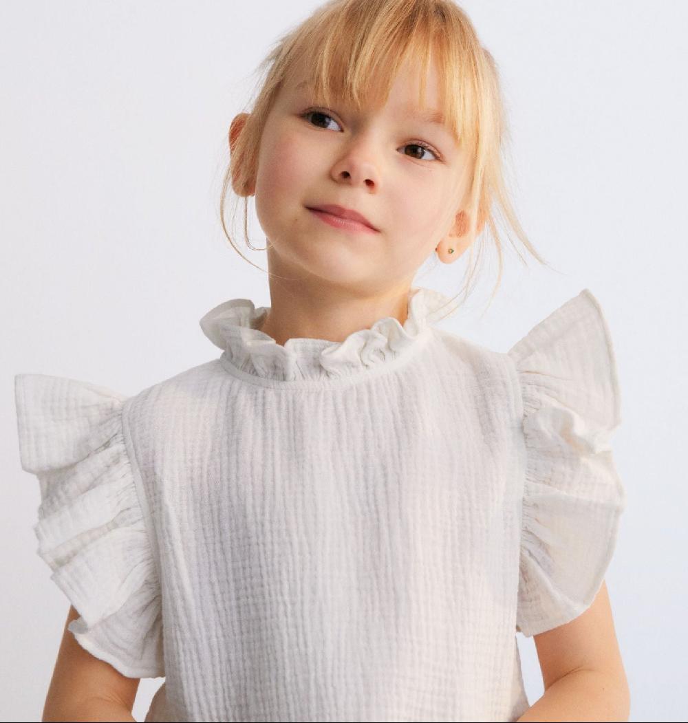 The New Society Spyros Blouse Coconut