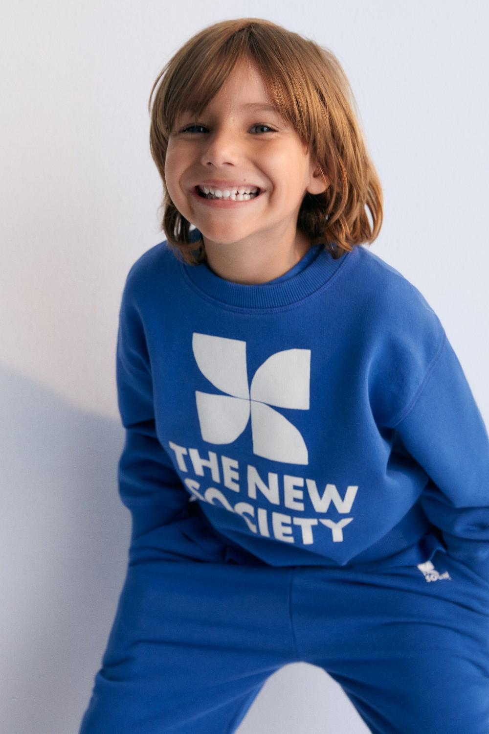 The New Society Sudadera Mykonos Cobalto