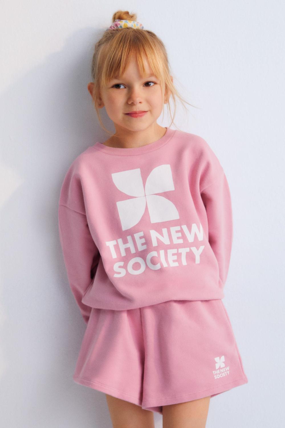 the new society Sudadera mykonos hibisco
