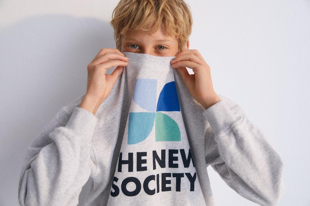 The New Society Sudadera Mykonos Melange Gris