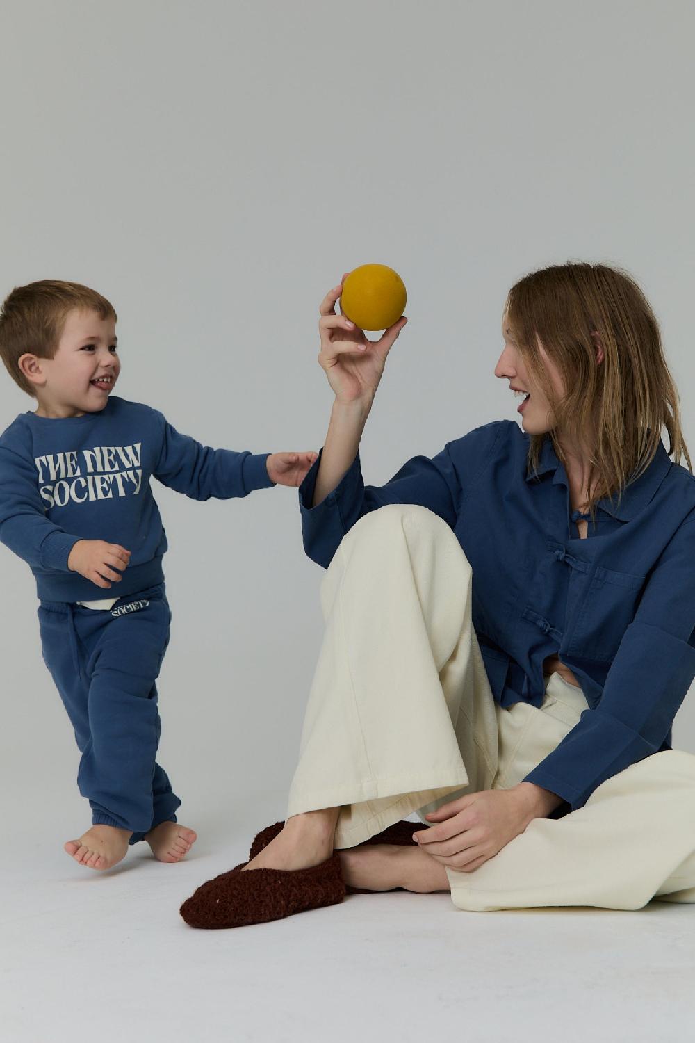 the new society Suéter de bebé artic acero azul