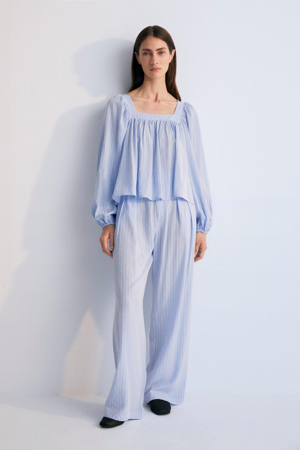 The New Society Symi Woman Blusa Polvo Azul