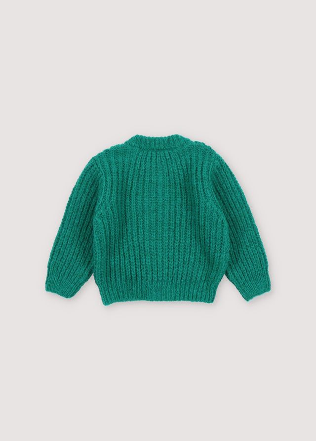 The New Society Tampere Baby Cardigan Retro Verde