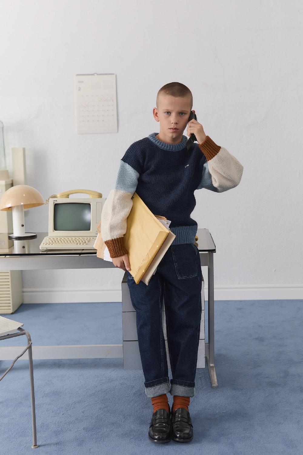 The New Society Zernatt Jumper Midnight Navy