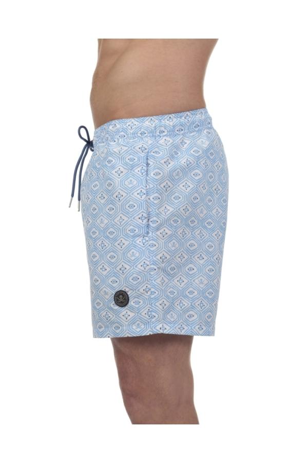 The Time Of Bocha Polo Team Bañador Rombo Hombre The Time Of Bocha QV1SP03 Celeste