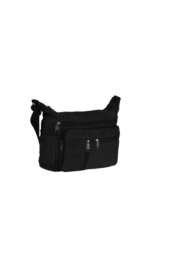 The Time Of Bocha Polo Team Bandolera Canvas Hombre The Time Of Bocha QV1BAND3 Negro