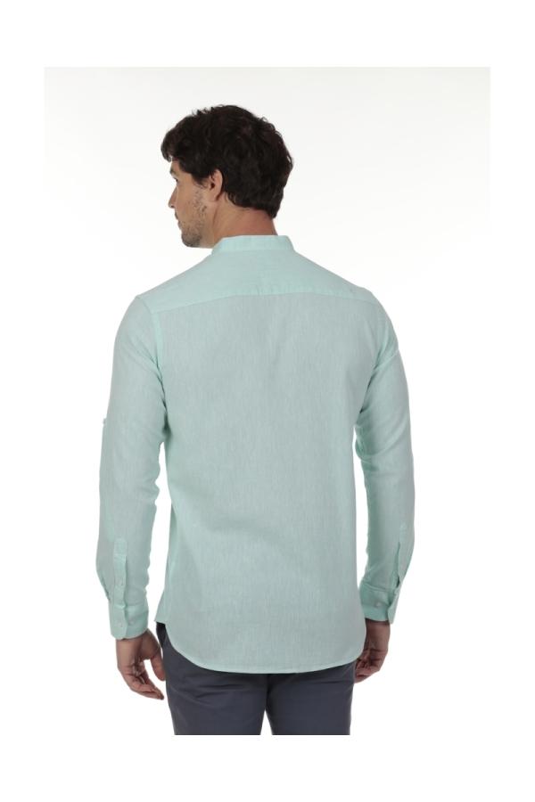 The Time Of Bocha Polo Team Camisa Lino Cuello Mao Hombre The Time Of Bocha QV1MAO 711