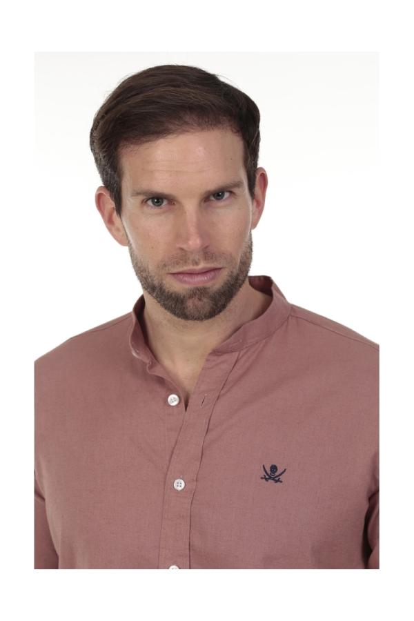 The Time Of Bocha Polo Team Camisa Lino Cuello Mao Hombre The Time Of Bocha QV1MAO 706