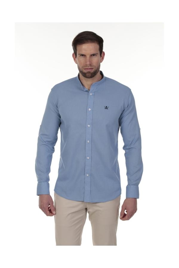 the time of bocha polo team Camisa Lino Cuello Mao Hombre The Time Of Bocha QV1MAO 705