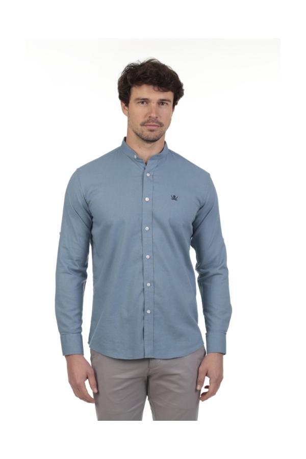 the time of bocha polo team Camisa Lino Cuello Mao Hombre The Time Of Bocha QV1MAO 704