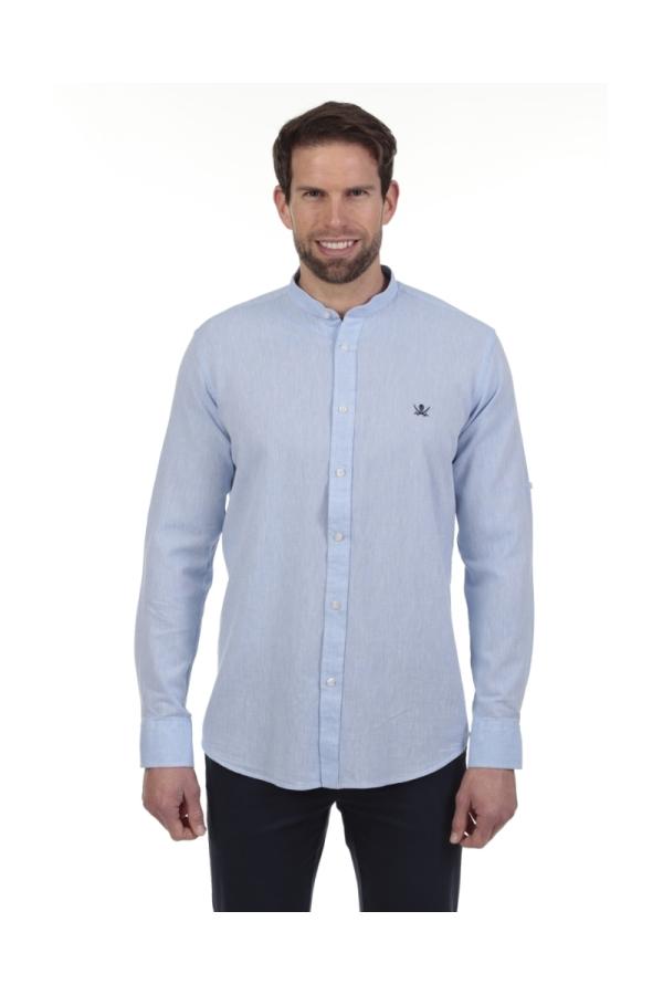 the time of bocha polo team Camisa Lino Cuello Mao Hombre The Time Of Bocha QV1MAO 703