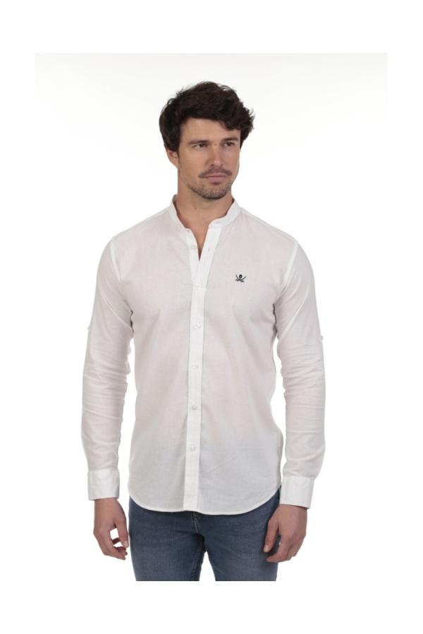 the time of bocha polo team Camisa Lino Cuello Mao Hombre The Time Of Bocha QV1MAO 701