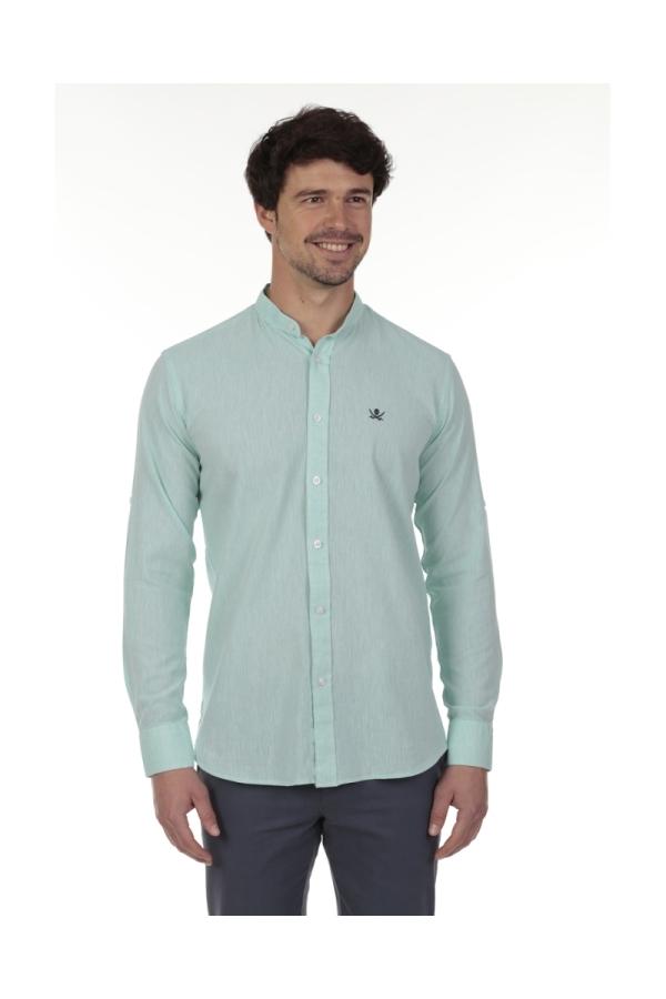 the time of bocha polo team Camisa Lino Cuello Mao Hombre The Time Of Bocha QV1MAO 711