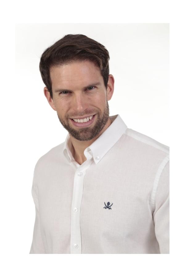 The Time Of Bocha Polo Team Camisa Lino Hombre The Time Of Bocha QV1LINO 401