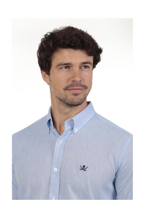 The Time Of Bocha Polo Team Camisa Lino Hombre The Time Of Bocha QV1LINO 403