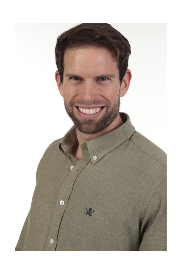 The Time Of Bocha Polo Team Camisa Lino Hombre The Time Of Bocha QV1LINO 409