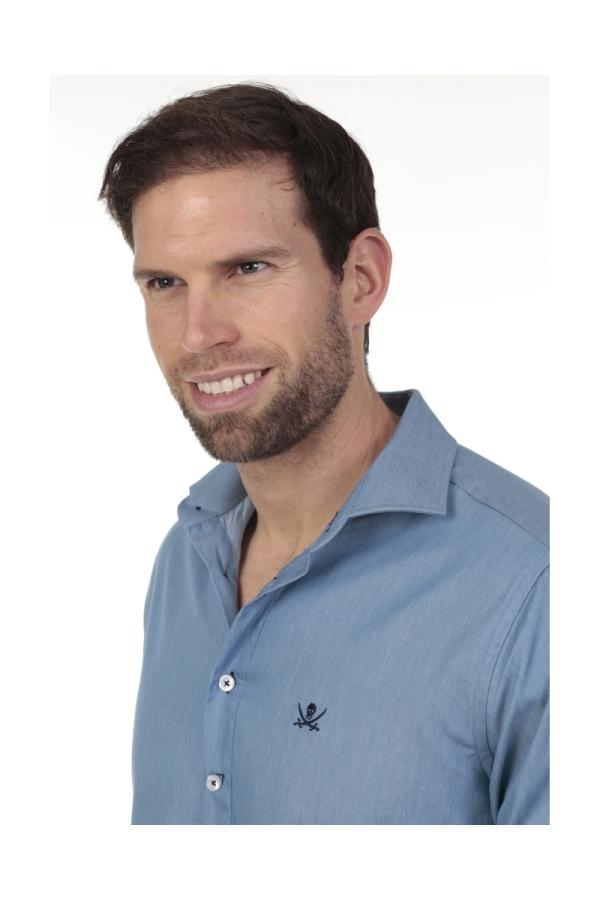 The Time Of Bocha Polo Team Camisa Polera Jeans Hombre The Time Of Bocha QV1POL-JEANS 502