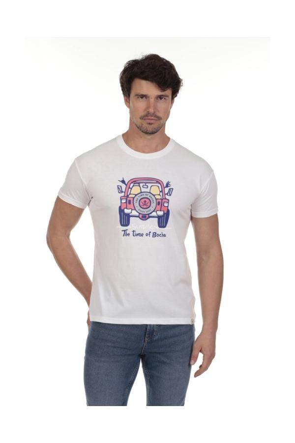 the time of bocha polo team Camiseta 4X4 Hombre The Time Of Bocha QV1C11 Blanco