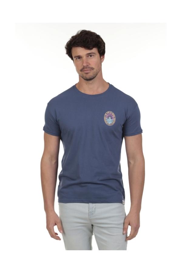 the time of bocha polo team Camiseta Adventure Hombre The Time Of Bocha QV1C06 Denim