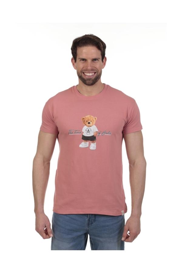 the time of bocha polo team Camiseta Bear Hombre The Time Of Bocha QV1C21 Rosa