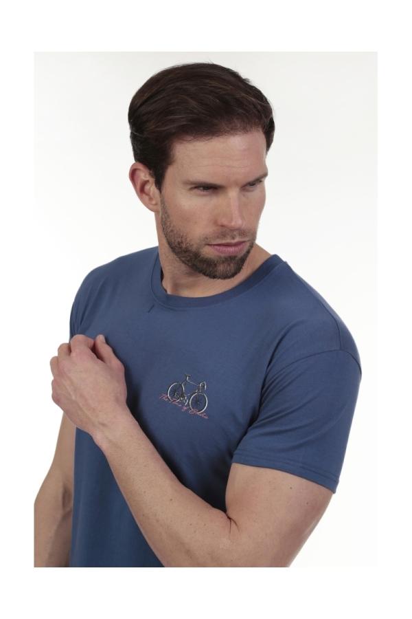 The Time Of Bocha Polo Team Camiseta Bicy Hombre The Time Of Bocha QV1C16 Denim